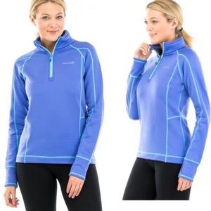 Avalanche Mogul Quarter Zip Pullover Fleece Sweater Purple Women XS